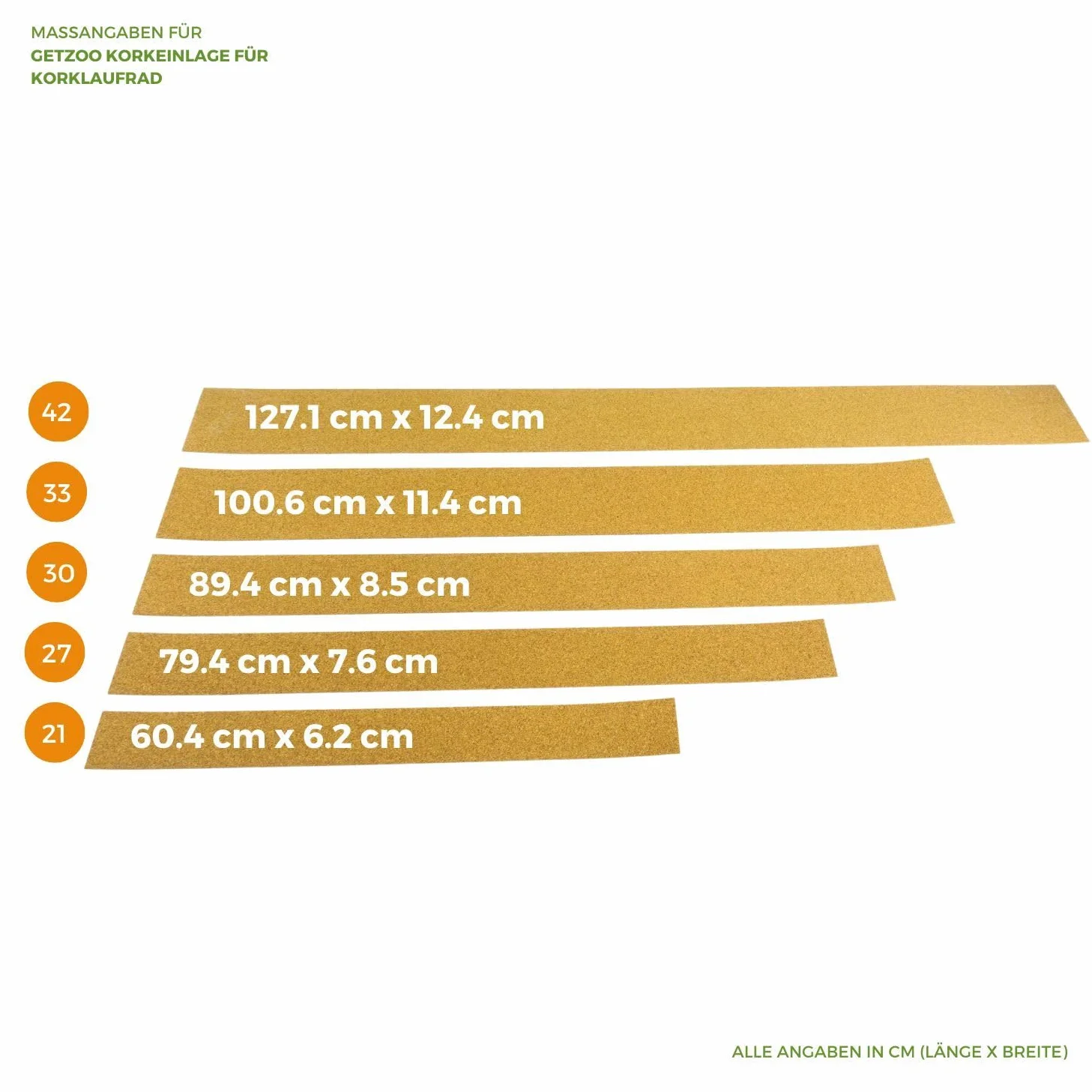 Getzoo podkładka korkowa do korkowej bieżni 21 cm