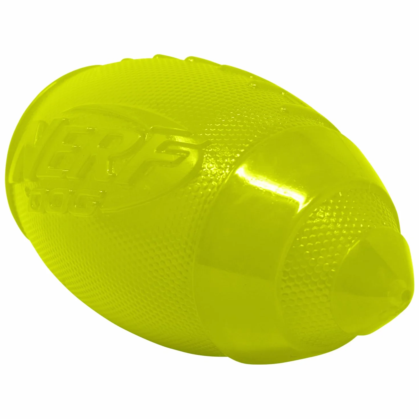 Nerf Dog 18 cm TPR Glow klasyczna piszcząca piłka nożna zabawka dla psa - zielona