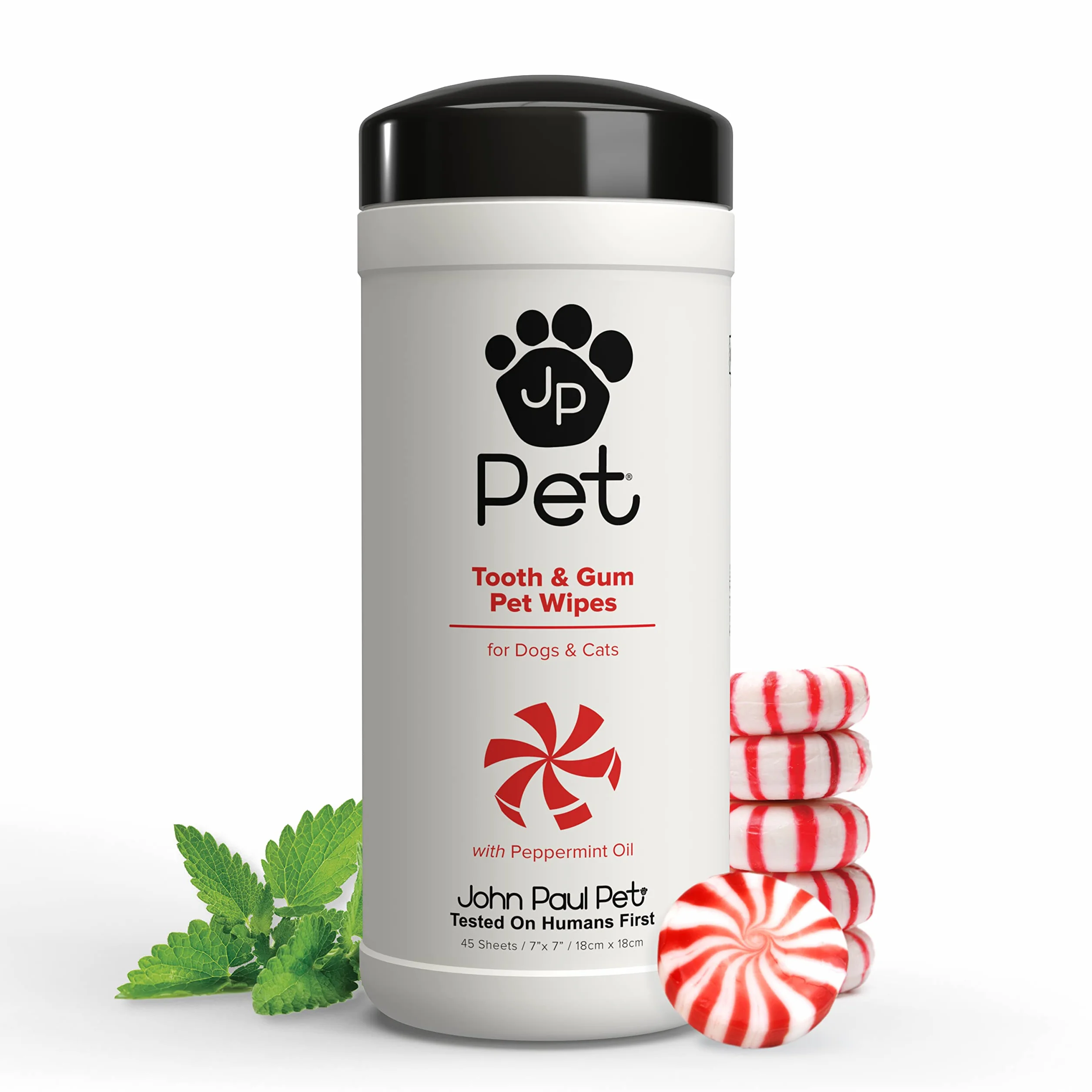 John Paul Pet Tooth & Gum Wipes, 45 sztuk (1 opakowanie)
