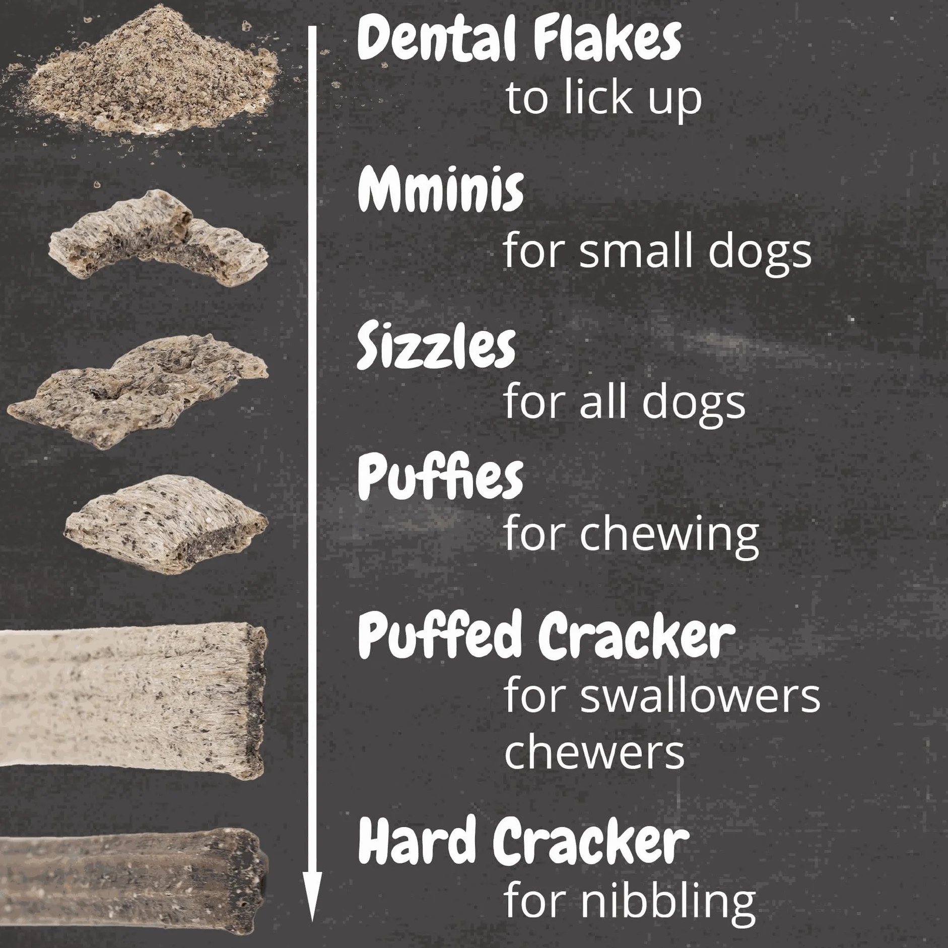 QCHEFS Puffed Cracker przekąska do pielęgnacji zębów dla psów do gryzienia kości na zapach oddechu, zapalenie dziąseł, usuwanie kamienia nazębnego