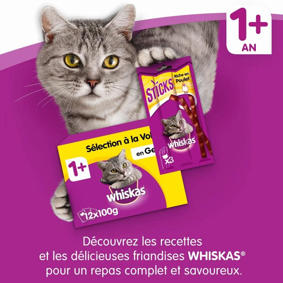 Whiskas Adult 1 + 5900951259227 Karma dla Dorosłych Kotów, 7Kg
