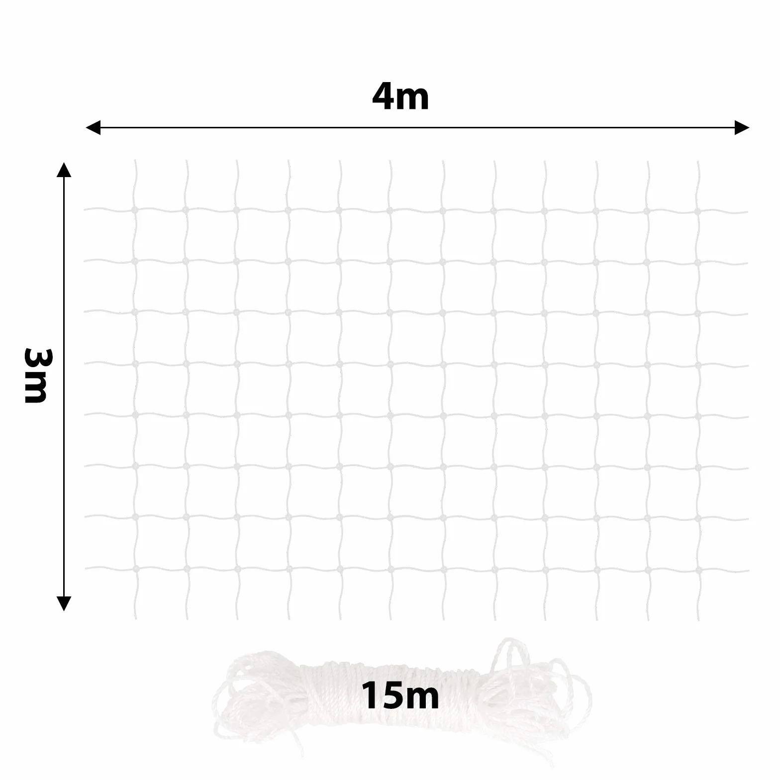 lionto Siatka ochronna na balkon dla kota 3x4 m, przezroczysta nylonowa siatka zabezpieczająca, odporna na warunki pogodowe, montaż bez wiercenia, zestaw montażowy i instrukcja w zestawie