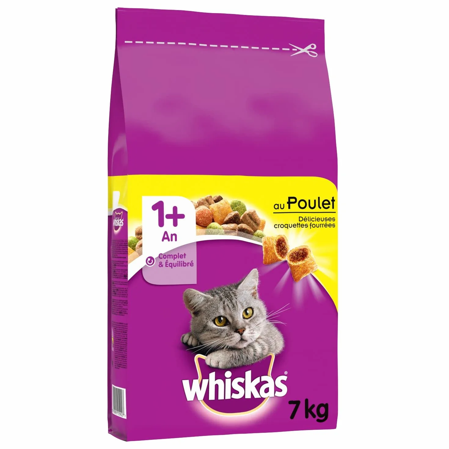 Whiskas Adult 1 + 5900951259227 Karma dla Dorosłych Kotów, 7Kg