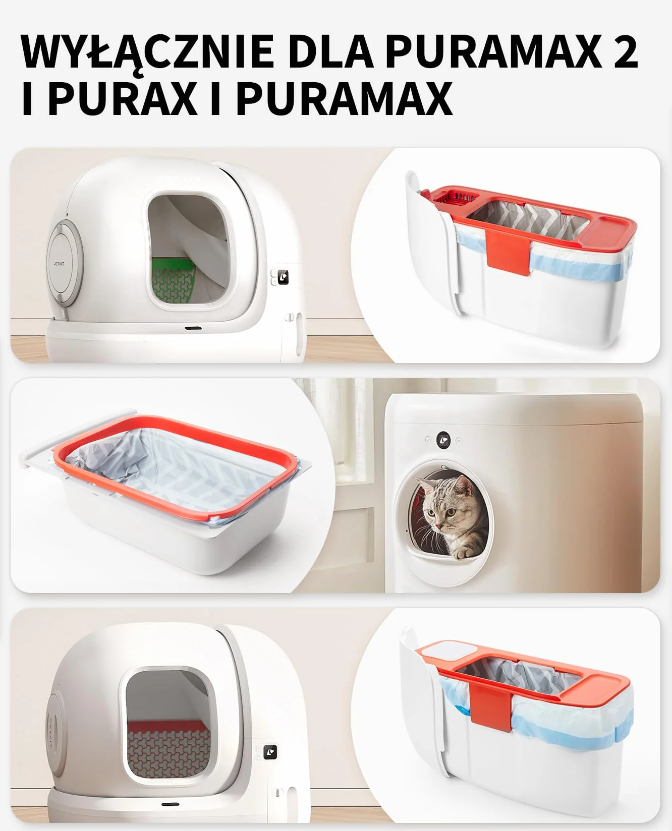 PETKIT Worki na Śmieci, Worki na Śmieci do Pura Max 2 i Pura X, 1 Rolka x 20 (20 Stuk)
