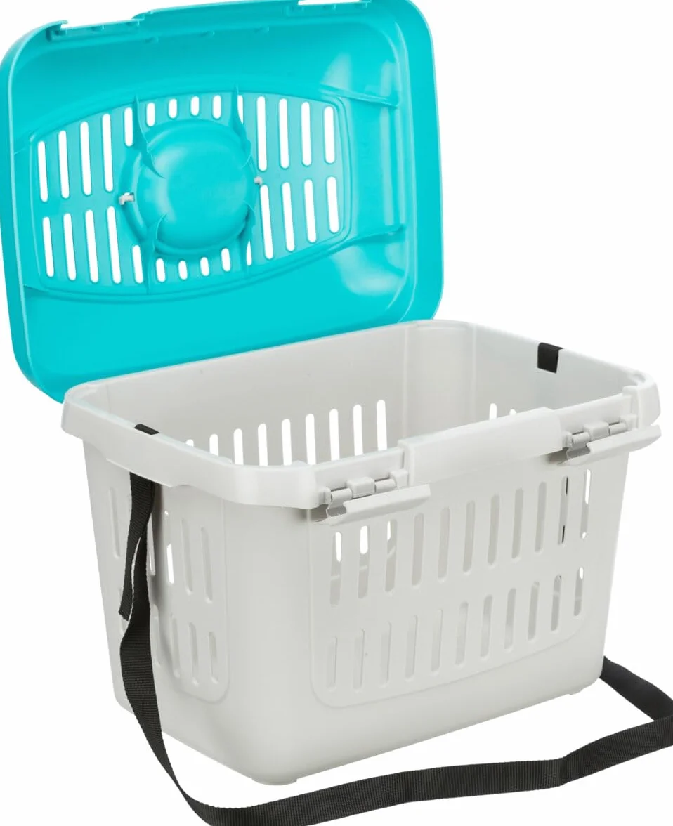 Trixie 3979 Midi-Capri, XS: 44 × 33 × 32 cm, ciemnoszary/jasnoniebieski