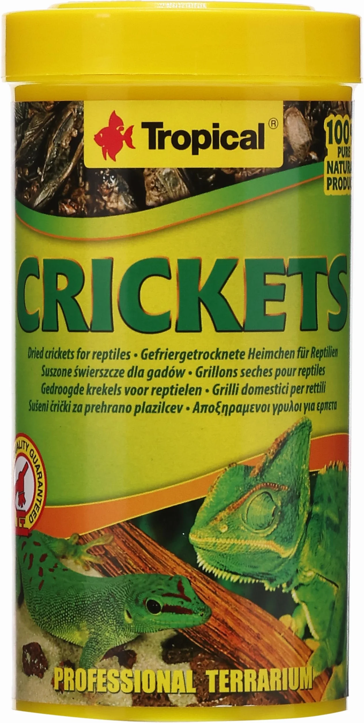 Tropical Suszone świerszcze dla gadów i dużych ryb akwariowych CRICKETS 250ML / 25G