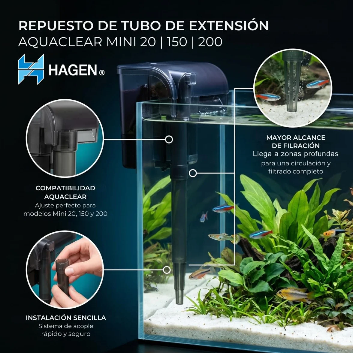 AquaClear rura przedłużająca do filtra AquaClear Power Filter 20, 30 i 50, 35 g (1 opakowanie)