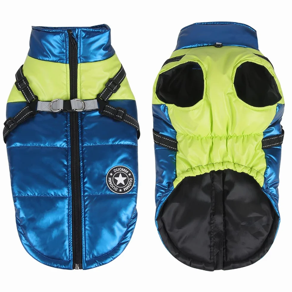 Płaszcz zimowy dla psa, RosyFate ciepła odzież dla psa, kurtka dla szczeniaka, kamizelka dla psa, płaszcz dla psa wodoodporny i wiatroszczelny, płaszcz dla psa dla małych i średnich psów (M)