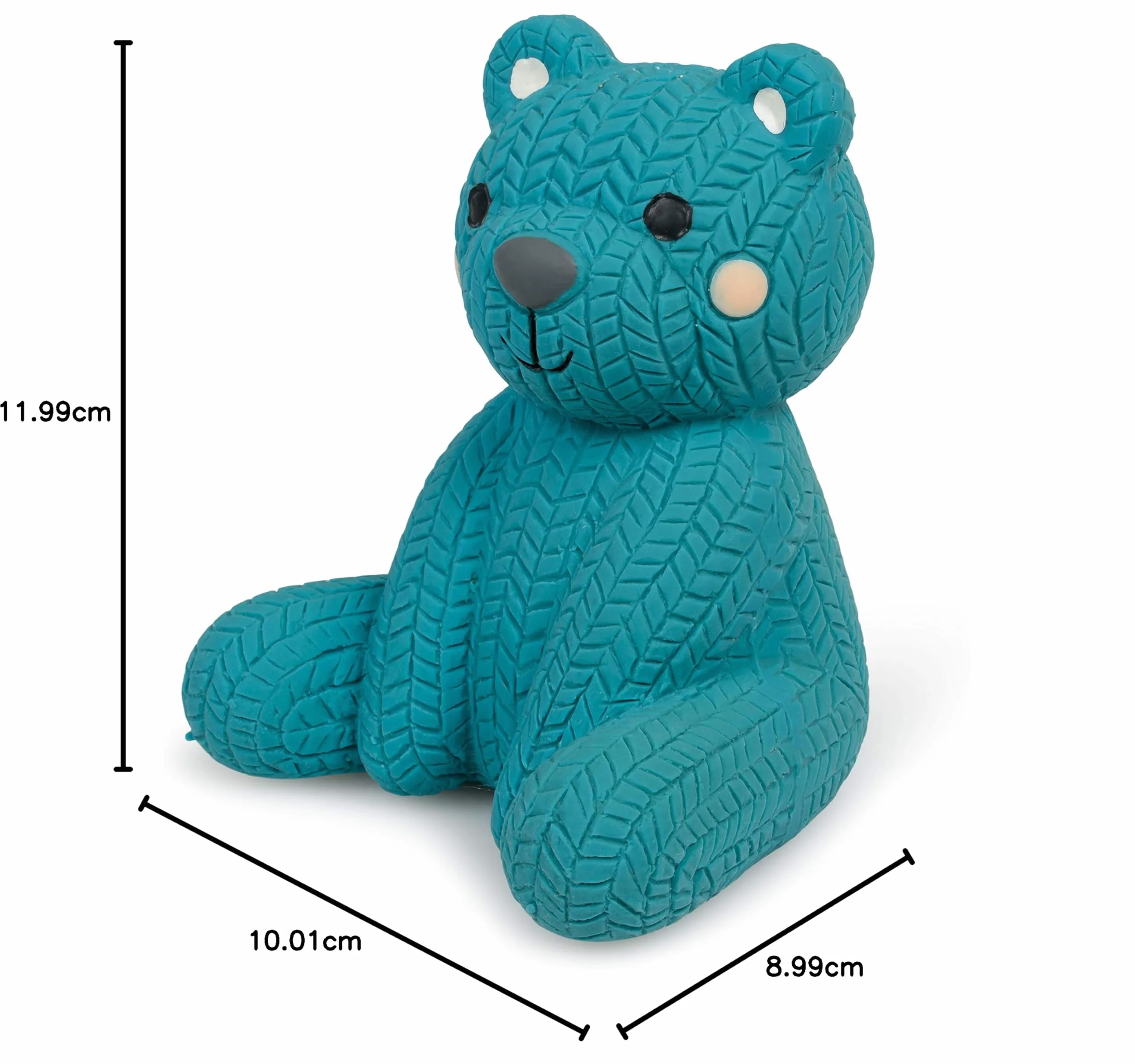 Petface Little Petface Teddy Bear Lateksowa zabawka dla psa do żucia, niebieski (1 szt.)