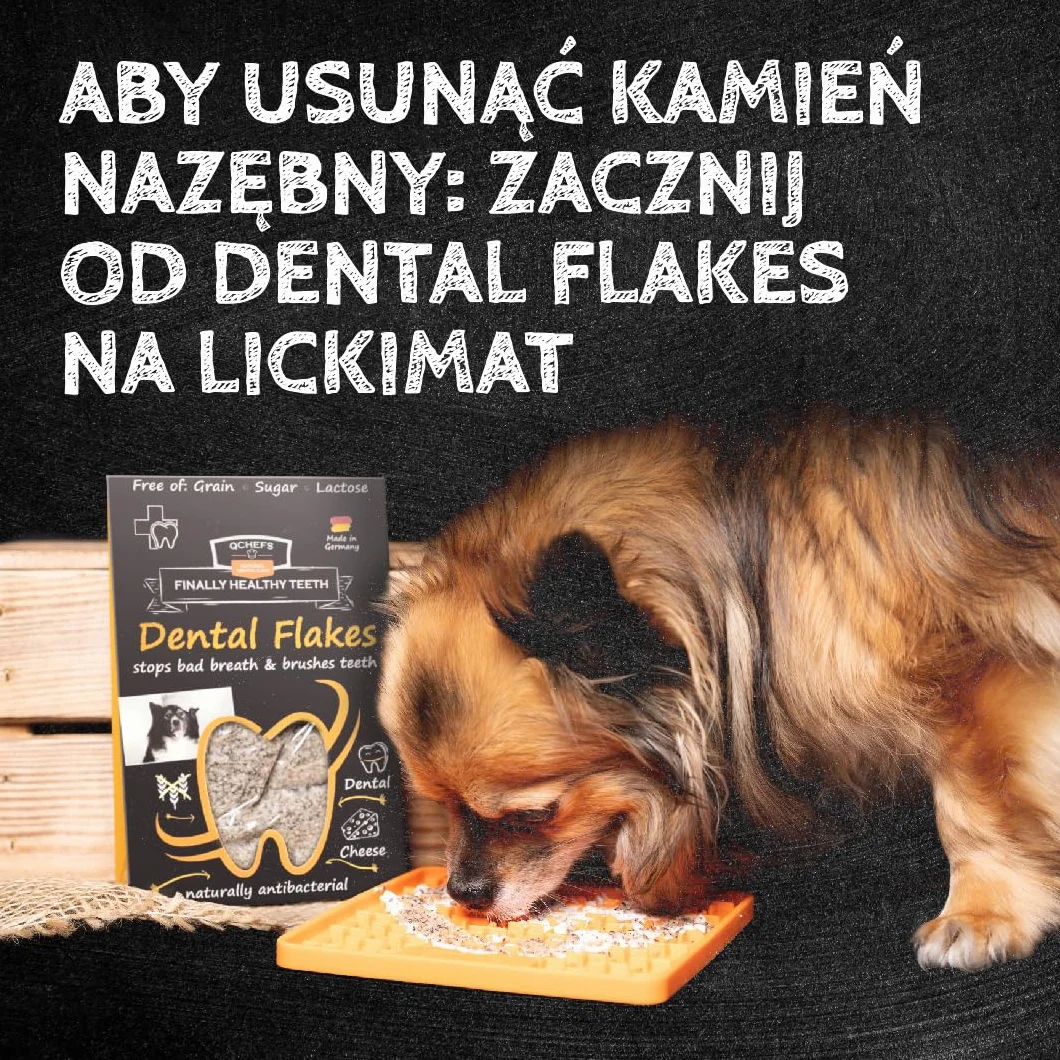 QCHEFS Puffed Cracker przekąska do pielęgnacji zębów dla psów do gryzienia kości na zapach oddechu, zapalenie dziąseł, usuwanie kamienia nazębnego
