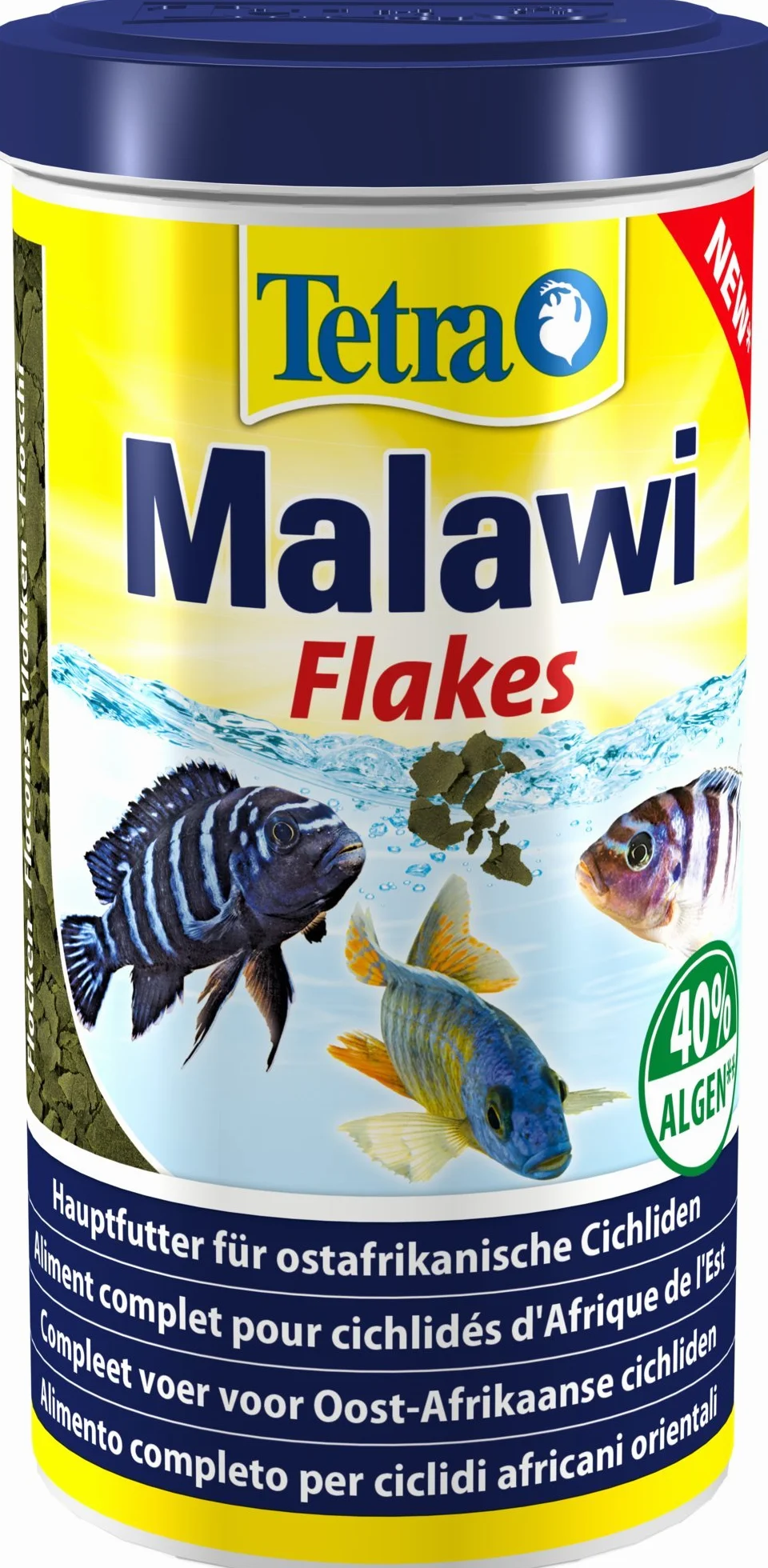 Tetra Malawi Flakes – karma dla ryb, dla wszystkich roślin orzeźwiających wschodnioafrykańskich cichlidów, puszka 1 l