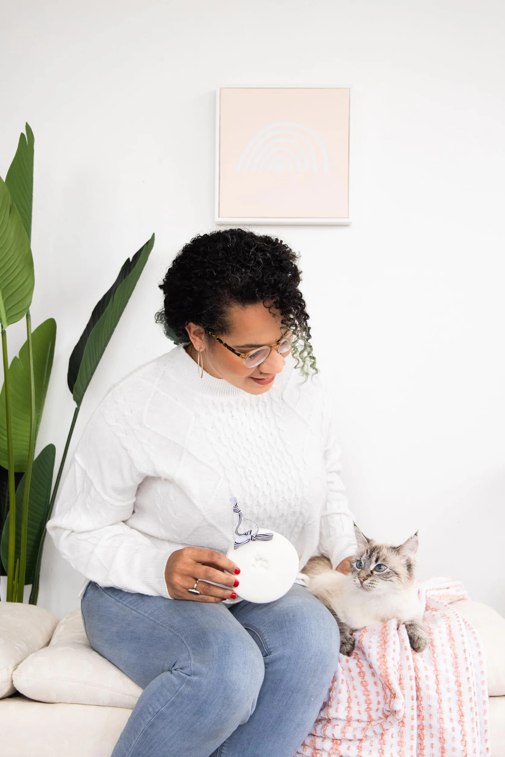 Pearhead Pet Paw Prints pies lub kot łapa nadruk pamiątka ozdoba, kreatywna pamiątka przez cały rok, doskonała dla każdego miłośnika zwierząt domowych lub właściciela zwierząt domowych