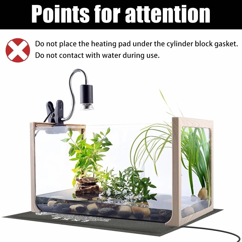 DONGKER Mata grzewcza dla gadów, USB 5 V, mata grzewcza, do terrarium, temperatura terrarium, płazy, mata dla zwierząt domowych, mata do terrarium węży, jaszczurek, żab