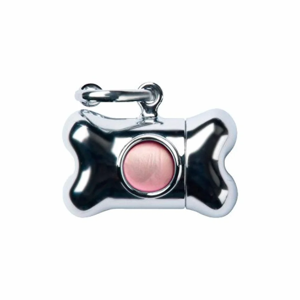 United Pets Bon Ton Nano Chrome dozownik na odpady dla psów, srebrny